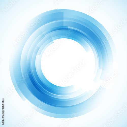 Geometric frame from circles, vector abstract background, wallpaper