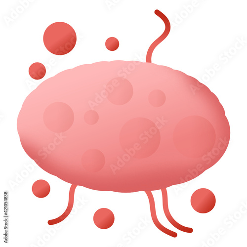 
White blood cells icon in flat design

