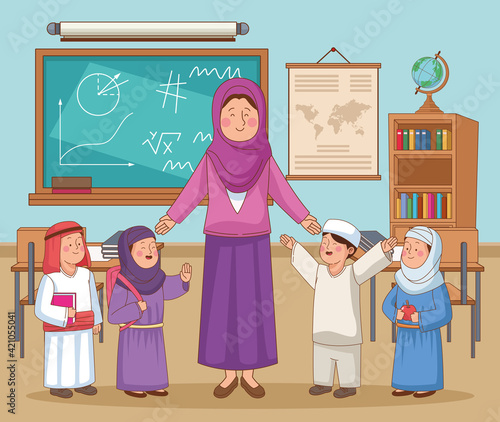 female teacher character