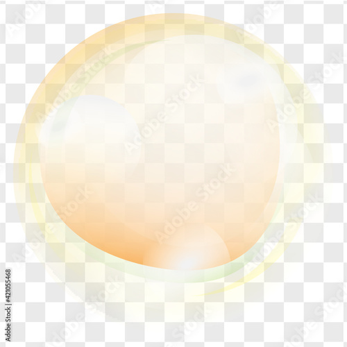 Translucent Soap Bubbles Flat Vectors
