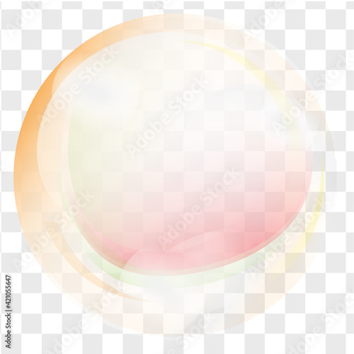 Translucent Soap Bubbles Flat Vectors

