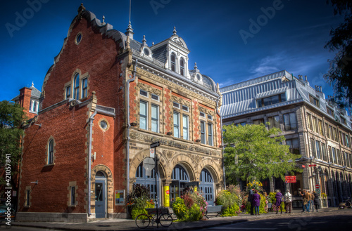 Centre d`histoire de Montreal in old town Montreal, Quebec, Canada. The museum displays the history of Montreal. photo
