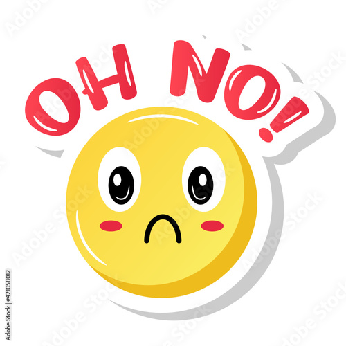 
A sorry and disappointed emoji with oh no face

