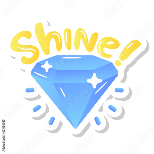 
Diamond vector in flat gradient style, something valuable

