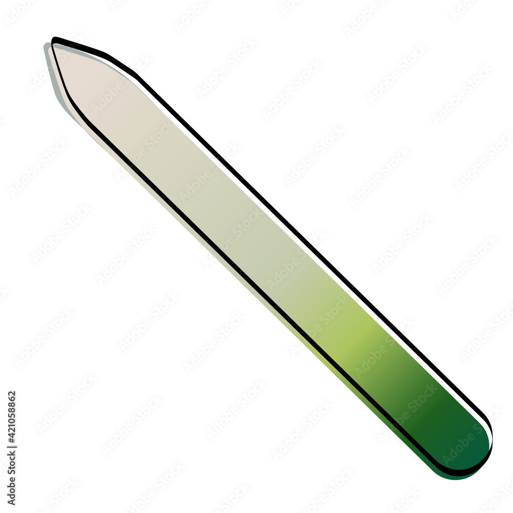 Accessories for manicure. Nail file. Vector illustration. Accessories for manicure. Nail file. Vector illustration.