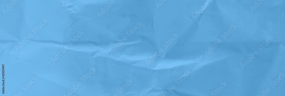 Obraz premium Blue crinkle paper for background design