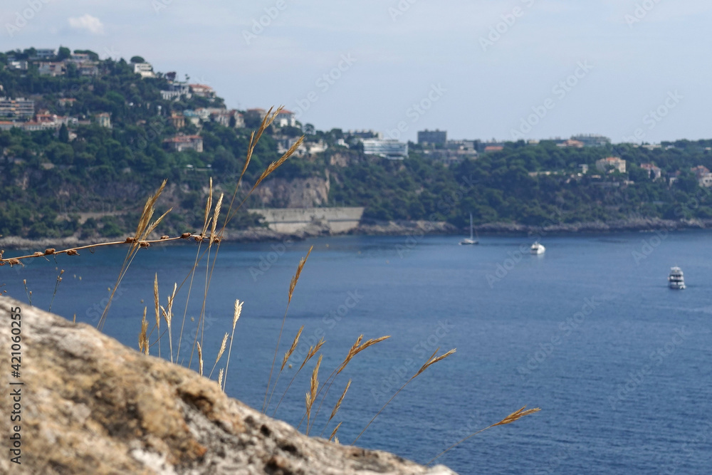 view of the bay in cote d'azur