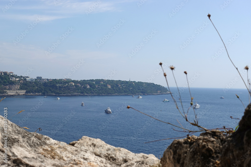 Panorama and bay in cote d'azur