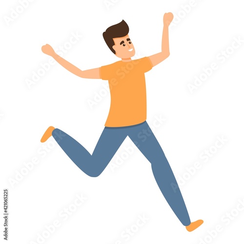 Hyperactive child icon. Cartoon of hyperactive child vector icon for web design isolated on white background