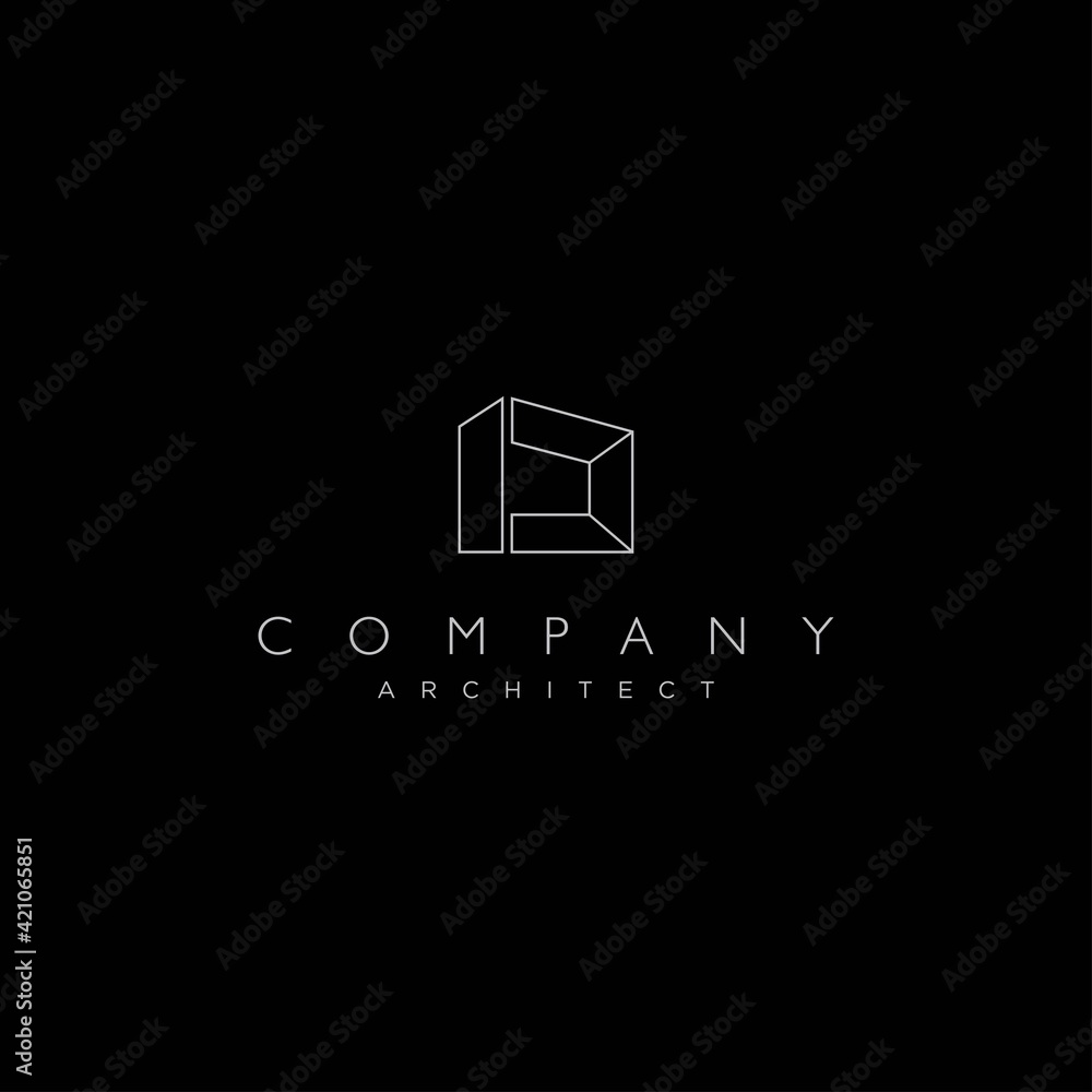 Building logo designs with the initials of the letters ID are suitable for real estate and architects Building logo designs with the initials of the letters ID are suitable for real estate and architects