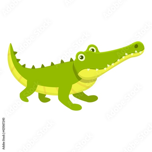 Ready crocodile icon. Cartoon of Ready crocodile vector icon for web design isolated on white background