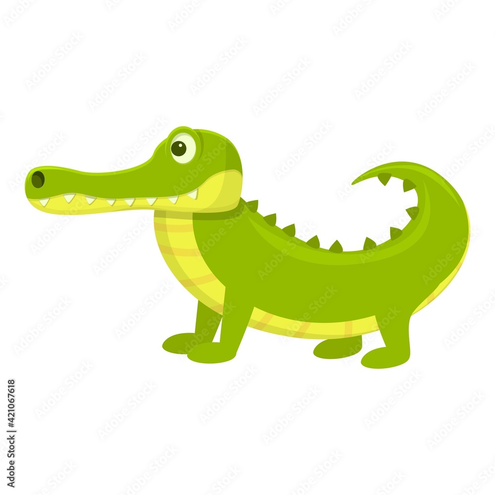 Fototapeta premium Kid crocodile icon. Cartoon of Kid crocodile vector icon for web design isolated on white background
