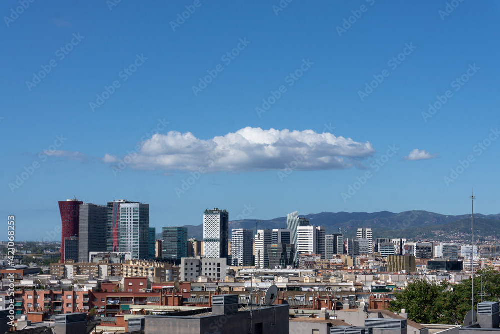 landscapes from one of the mountains of barcelona