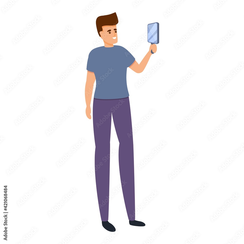 Building self confidence icon. Cartoon of building self confidence vector icon for web design isolated on white background Building self confidence icon. Cartoon of building self confidence vector icon for web design isolated on white background
