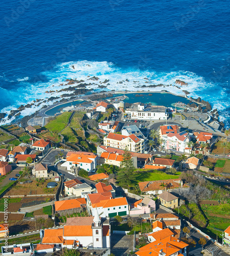 Porto Moniz Aerial view Madeira
