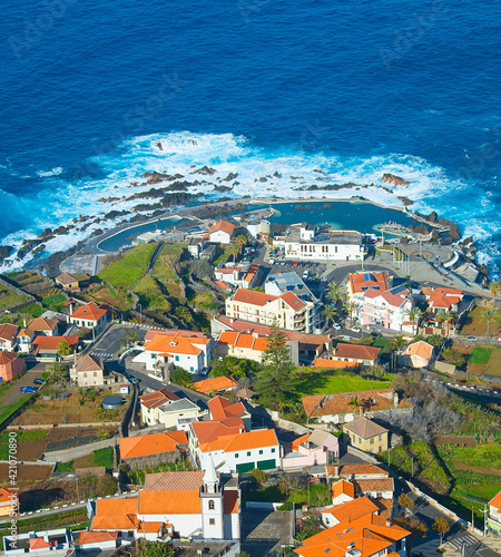 Porto Moniz Aerial view Mad...