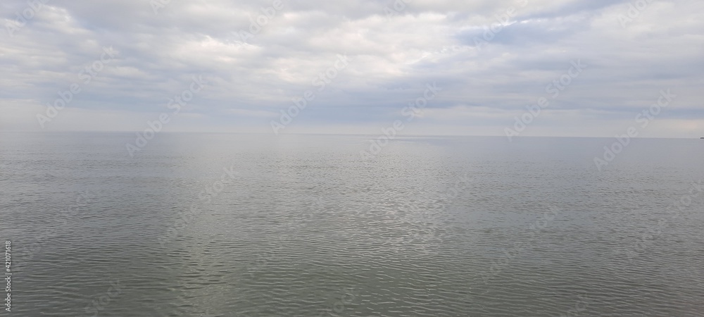 clouds over the sea