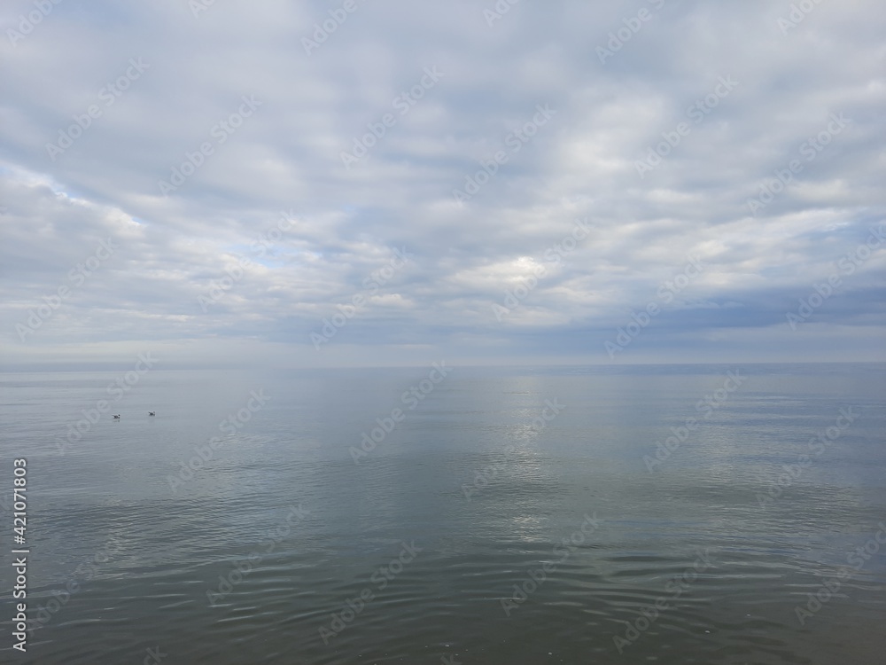 clouds over the sea