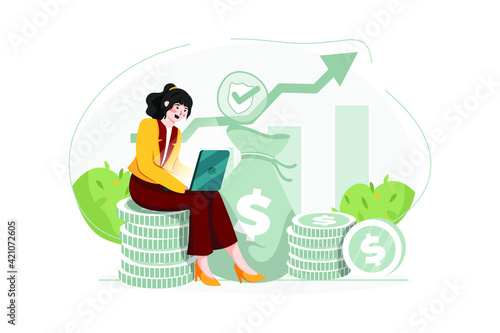 Financial insurance Illustration