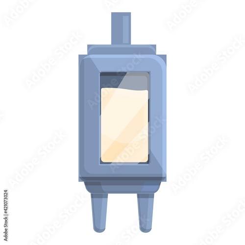 Milk pasteurization icon. Cartoon of milk pasteurization vector icon for web design isolated on white background