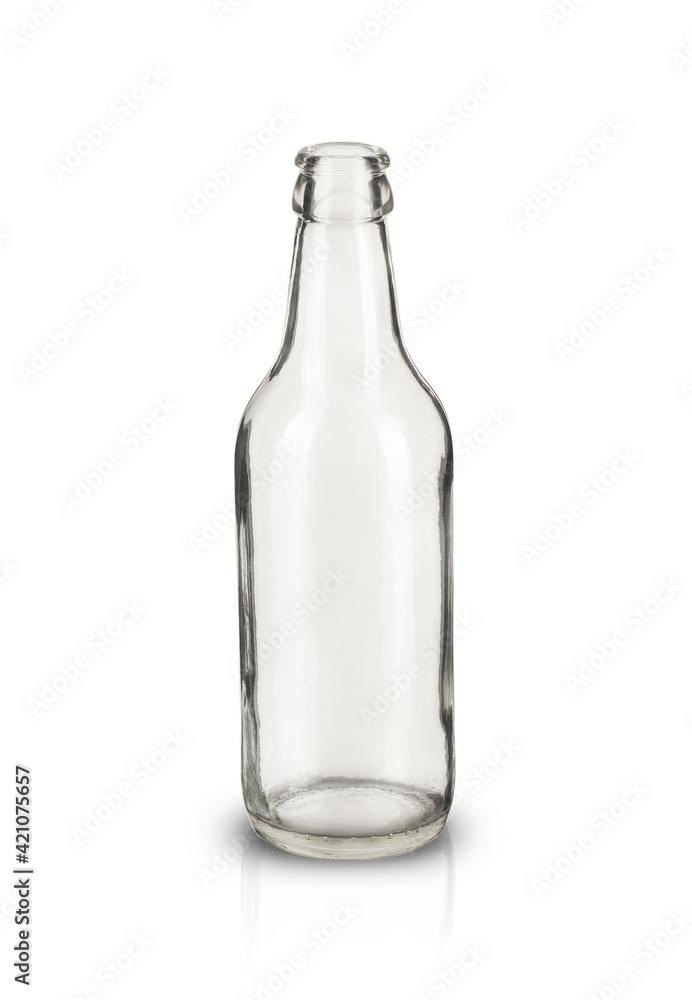 empty glass drink bottle