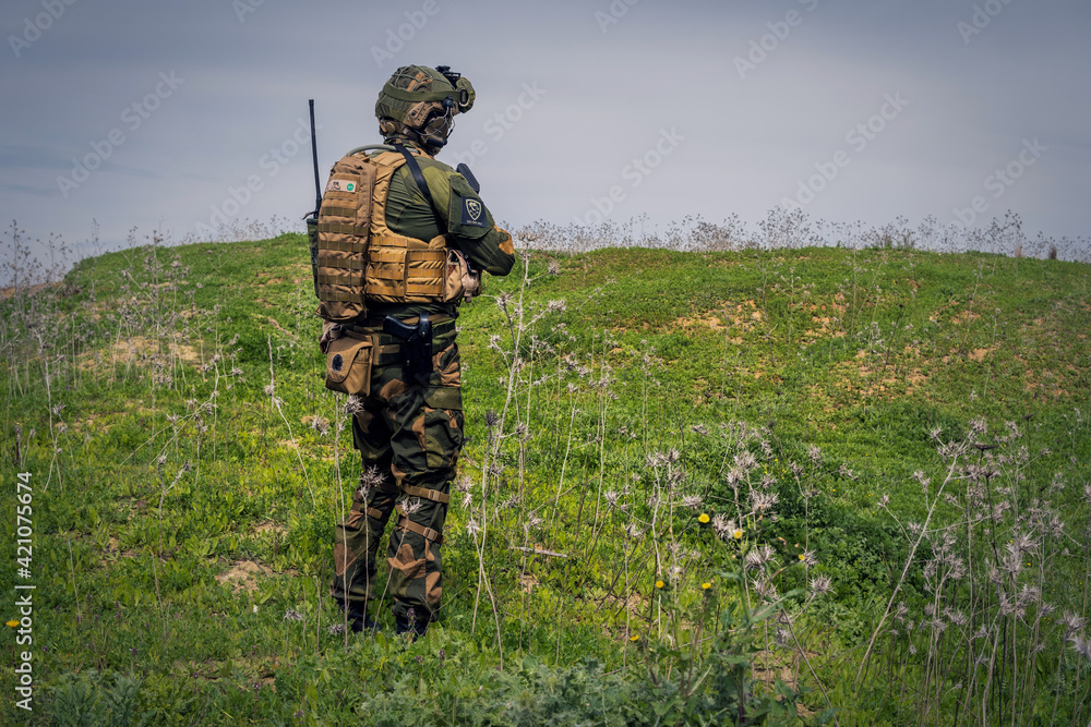 Norwegian soldiers in camouflage. Norway
