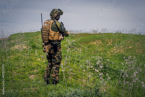 Norwegian soldiers in camouflage. Norway © Fran Martínez