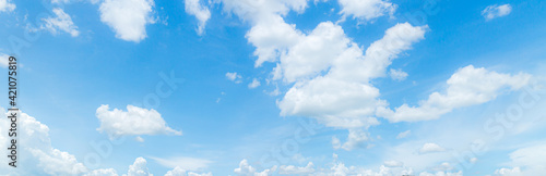 blue sky background with tiny clouds. panorama,Abstract white cloud and blue sky texture background