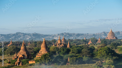 Wallpaper Mural Ancient Buddhist temples in Old Bagan, Myanmar (Burma). Torontodigital.ca