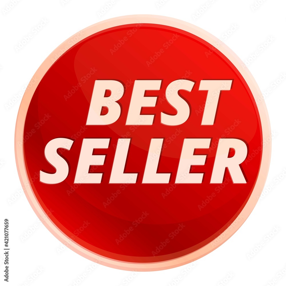 Best seller circle icon. Cartoon of Best seller circle vector icon for web design isolated on white background Best seller circle icon. Cartoon of Best seller circle vector icon for web design isolated on white background