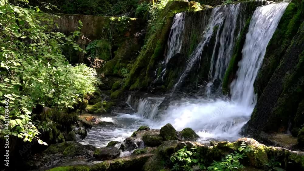 View at Vrelo river waterfall at Perucac in Serbia View at Vrelo river waterfall at Perucac in Serbia