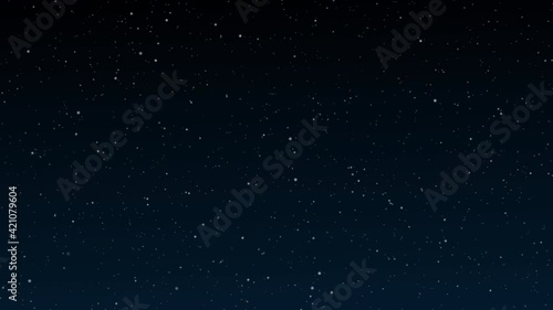 shinny  stars animation on black background.Graphic Motion overlay effect loop with galaxy sky twinkling light in the space for your text. Beautiful Dark  night sky