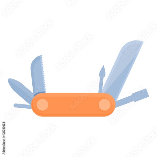 Multitool small knife icon. Cartoon of Multitool small knife vector icon for web design isolated on white background