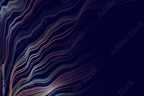 Subtle Digital Waving Lines Gradient Vignette Pattern abstract  blue