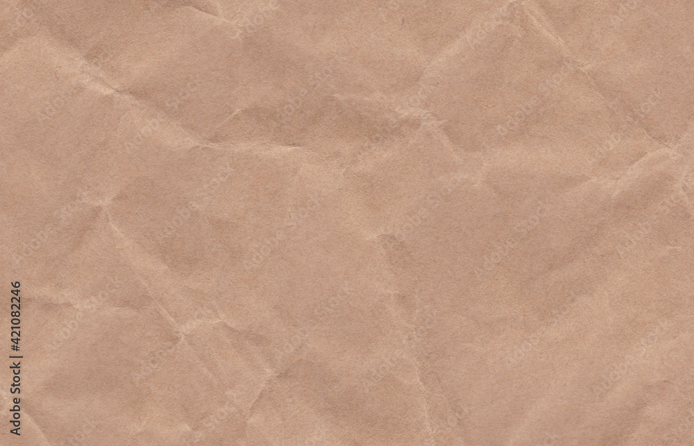 Crumpled cream paper background texture. Paper craft Crumpled cream paper background texture. Paper craft