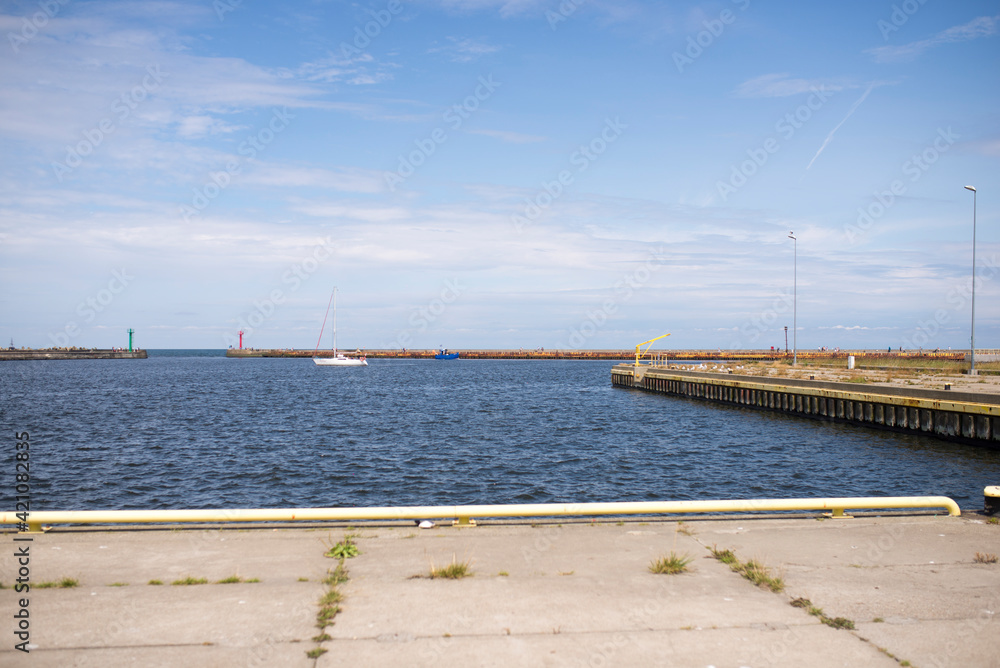 Fototapeta premium Baltic Sea - Darłówko port