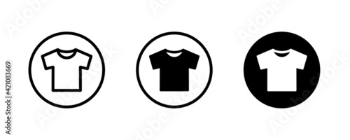Sport t-shirt icon. Training sign. wear and tear, T-shirt human uniform vector icon, modern concept