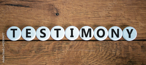 Foto Testimony symbol