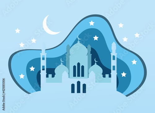 tajmahal with moon