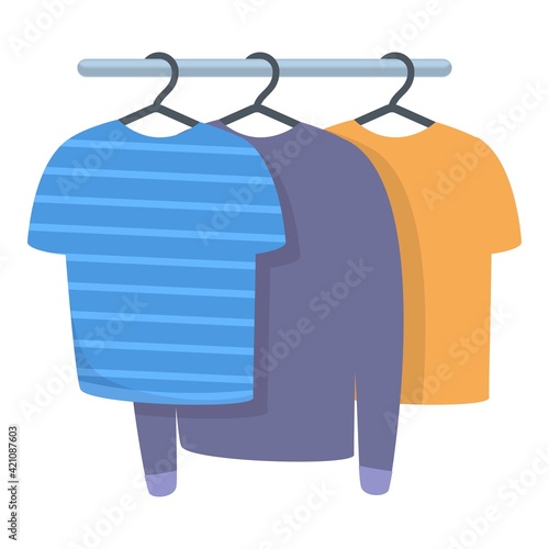 Old wardrobe clothes icon. Cartoon of Old wardrobe clothes vector icon for web design isolated on white background