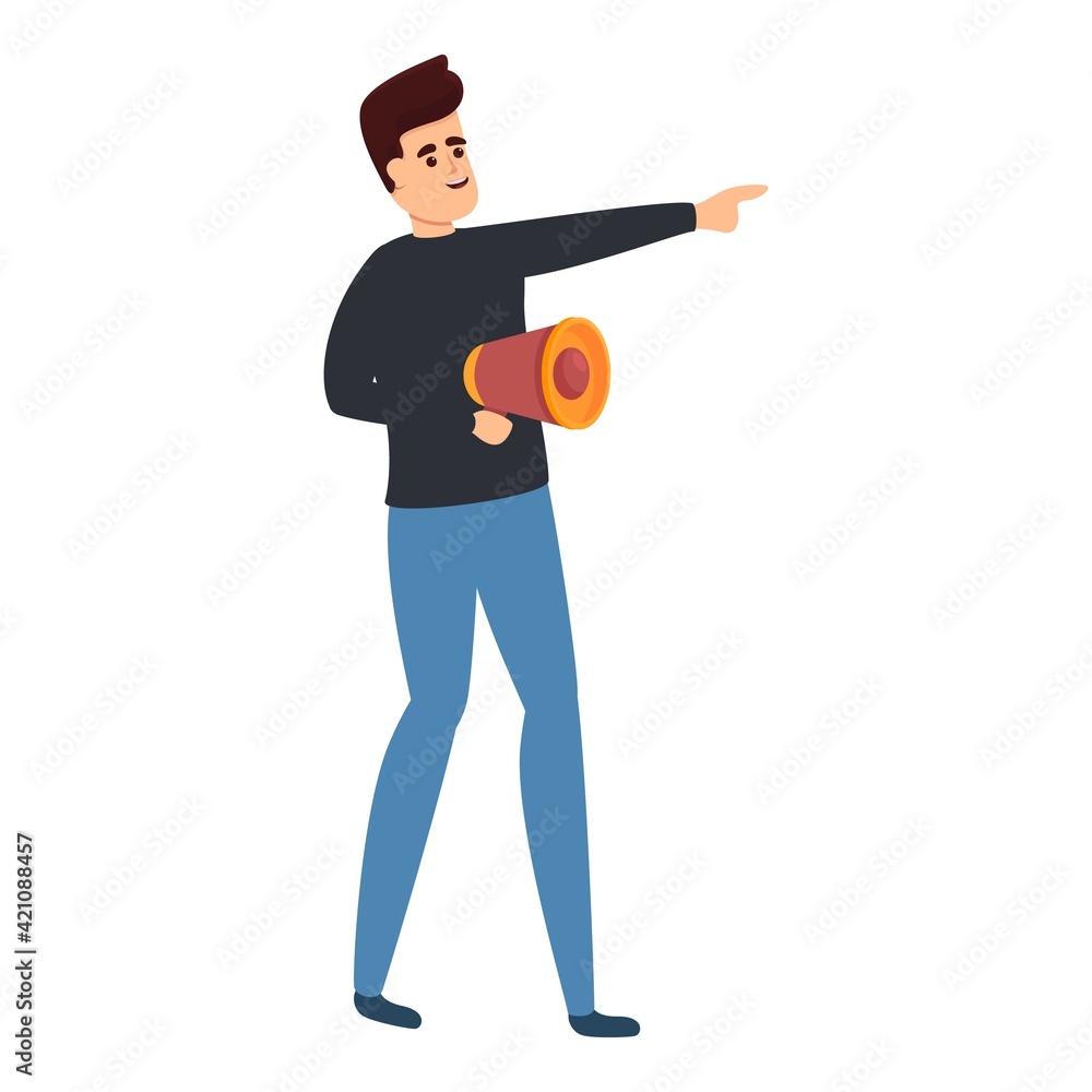 Film director icon. Cartoon of Film director vector icon for web design isolated on white background Film director icon. Cartoon of Film director vector icon for web design isolated on white background