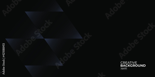 Premium Abstract Luxury black background design vector illustration for website, poster, brochure, presentation template etc