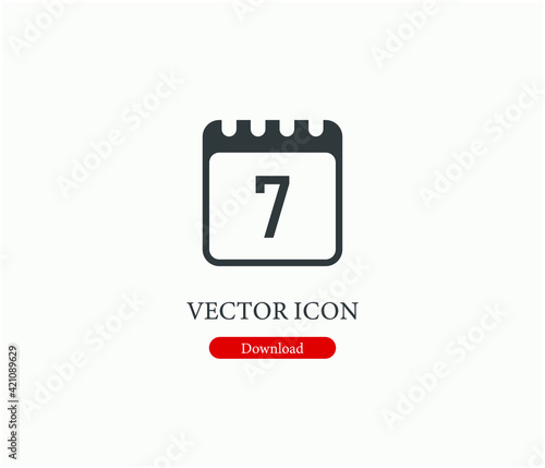 Date vector icon. Editable stroke. Linear style sign for use on web design and mobile apps, logo. Symbol illustration. Pixel vector graphics - Vector