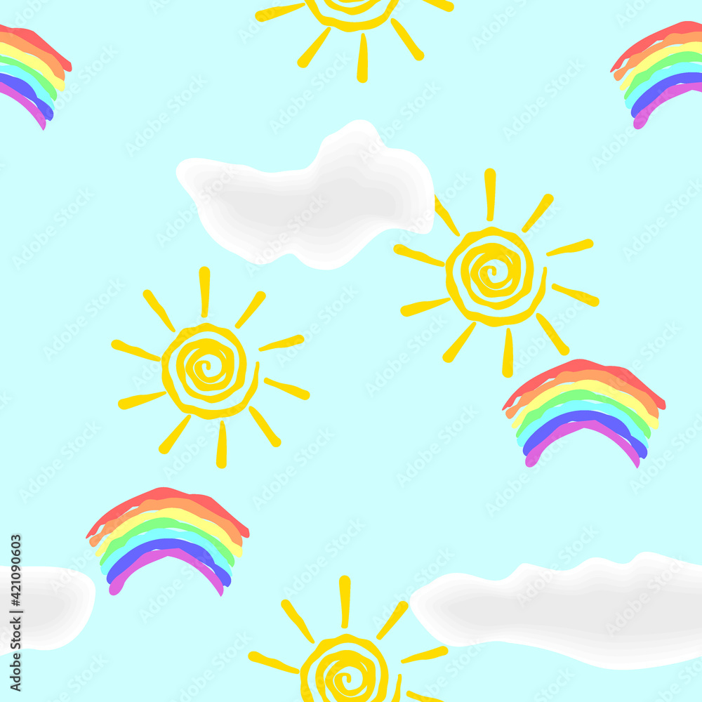 sun and rainbow