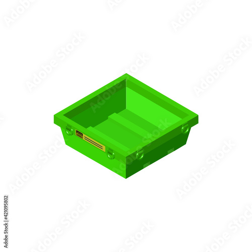 Green Concrete Washout Station Pan