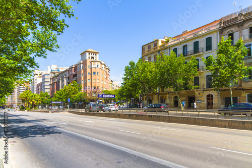 Palma de Mallorca urban city center.