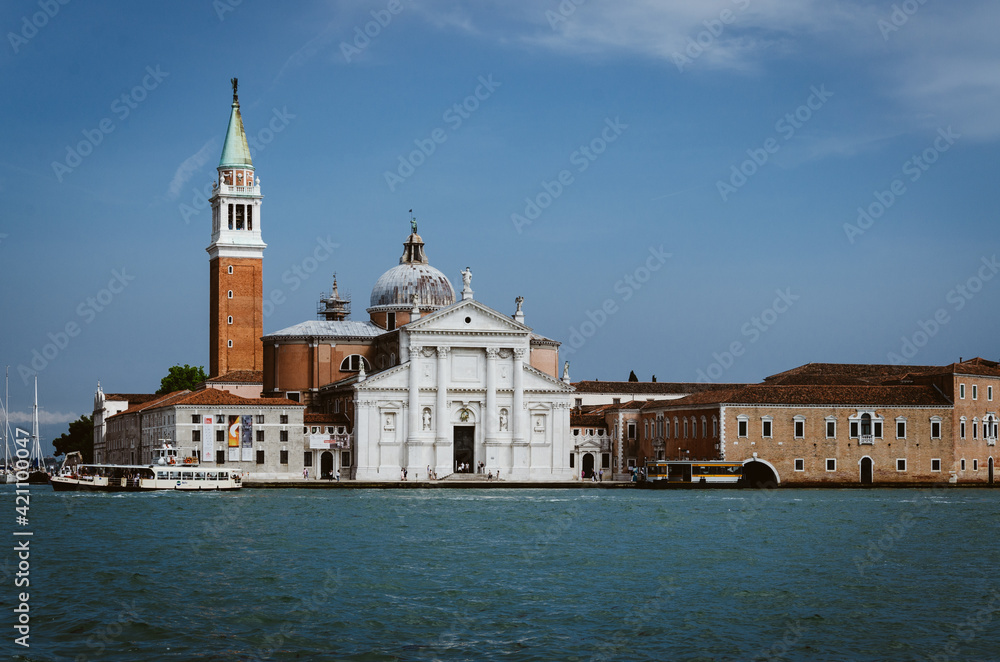 Blick auf die Klosterinsel in Venedig