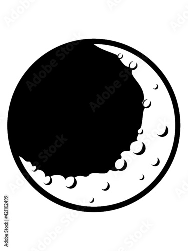 Schöner Kreis Mond 