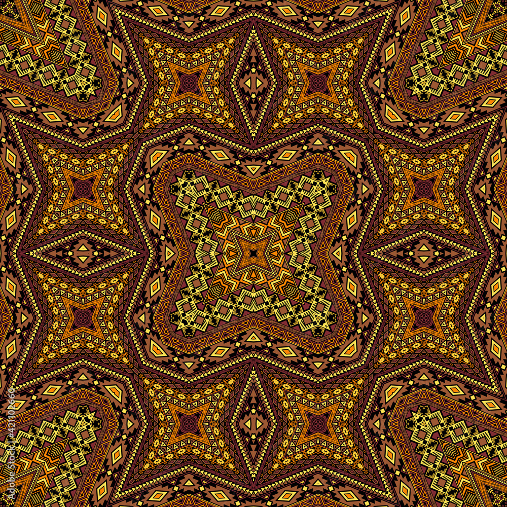 Navajo seamless ornament vector design. Arabesque geometric texture. Textile print in ethnic style. Navajo seamless ornament vector design. Arabesque geometric texture. Textile print in ethnic style.