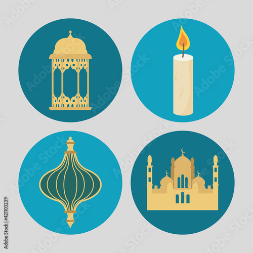 eid mubarak icons